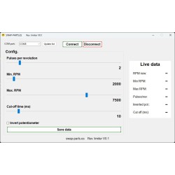 Limitador de revoluciones "Launch control" regulable